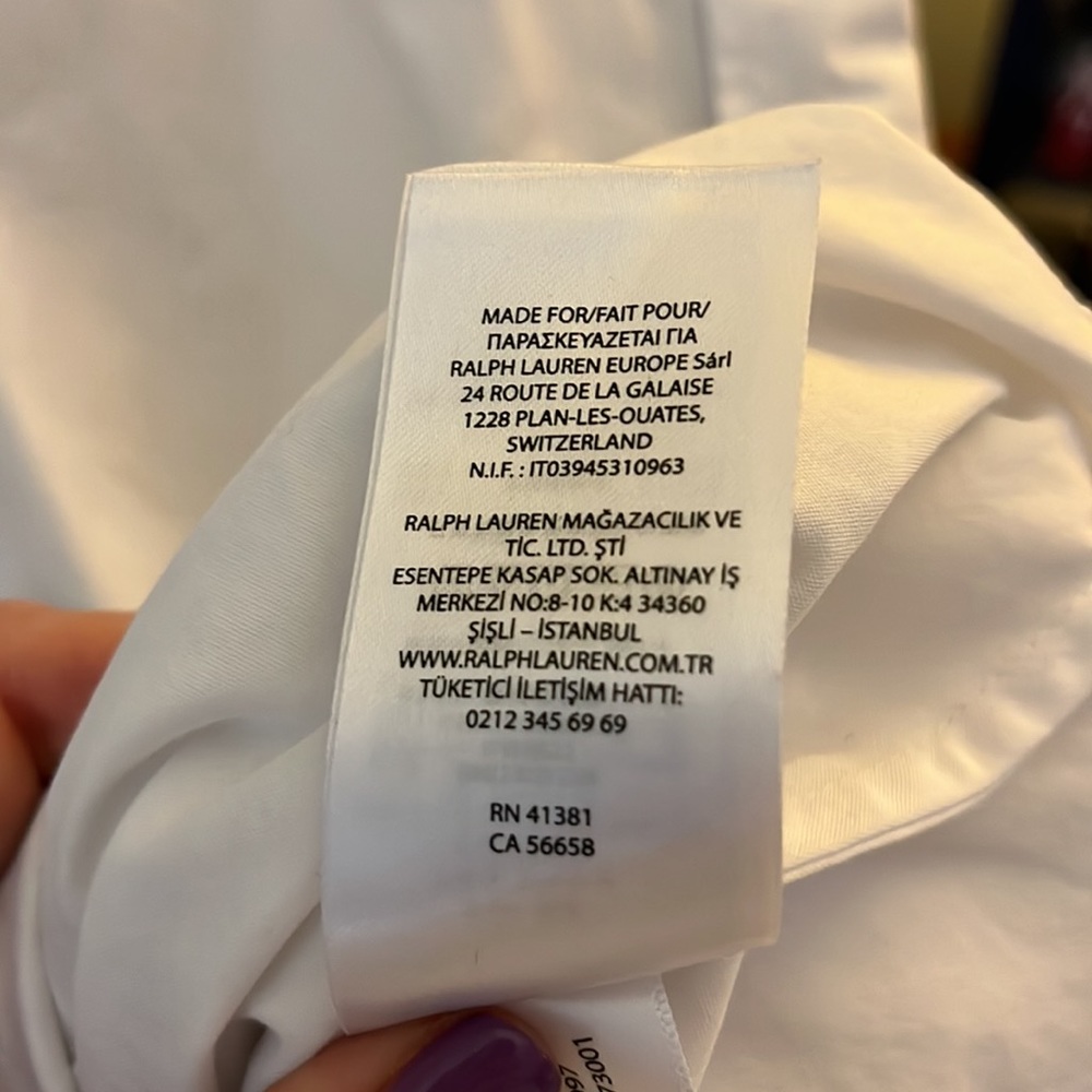 Lauren Ralph Lauren white twist front top size XS - Picture 7 of 7